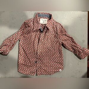 Sovereign Code Red and White Patterned Kids Jacket